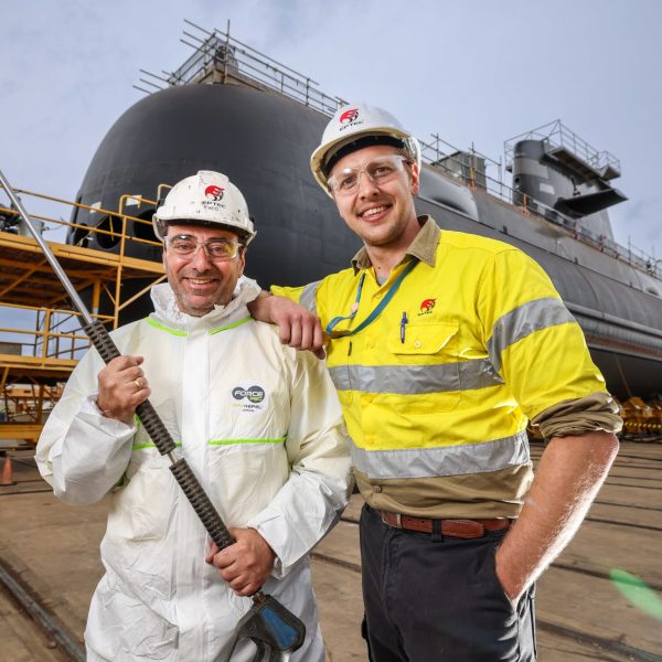 ASC new Spray Painting Contractors, EPTECH's Theo Kaldis - Blaster & Painter.  Mitchell Horne - Senior Project Engineer.